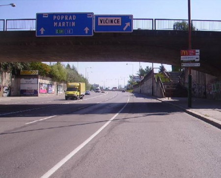 OKNL v meste Žilina I/18 v km 457,100 – 457,600