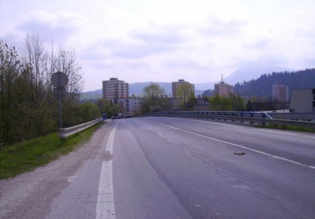 KNL v meste Dolný Kubín I/70 v km 16,330 – 16,800